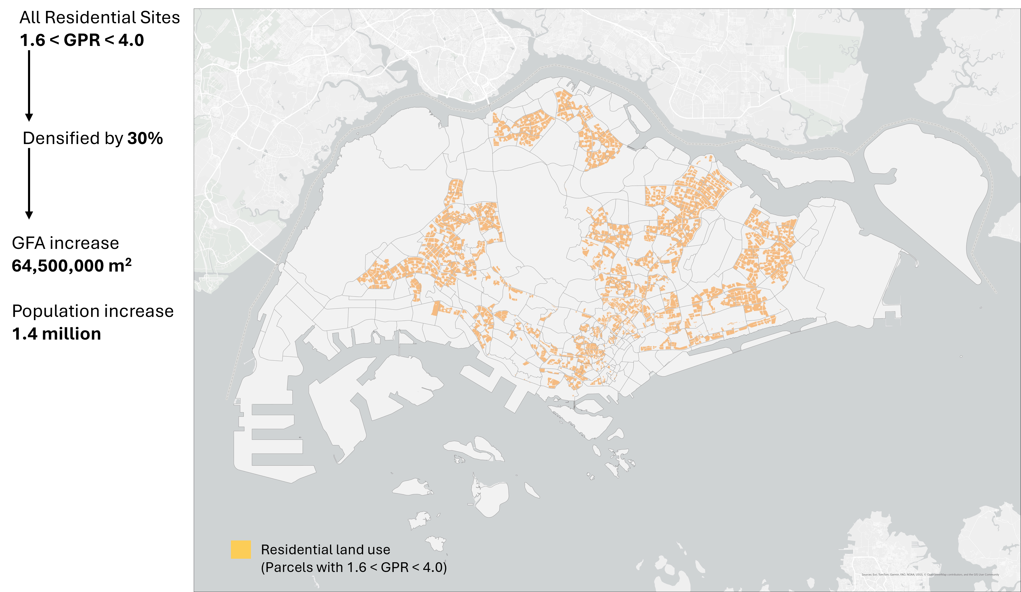 Image of the ability of AR+Df approaches to cater to future housing needs